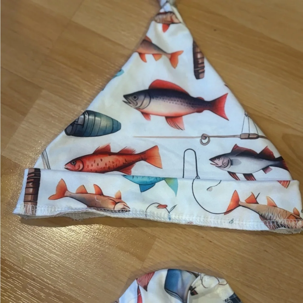 Baby Camouflage and Fish Print Outfit‎ Set
